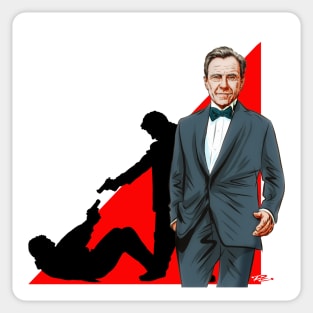 Harvey Keitel - An illustration by Paul Cemmick Sticker